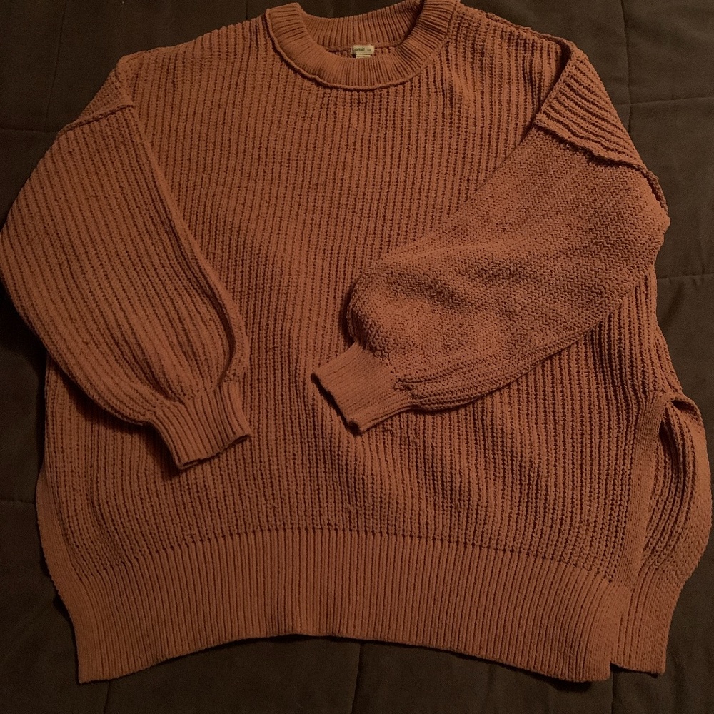 Oversized rusty aerie sweater